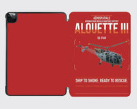 Thumbnail for Aérospatiale SA 316B Alouette III design on red ipad tablet case