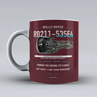 Thumbnail for Mug design on dark red rb211 535e4