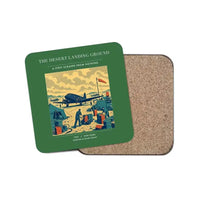 Thumbnail for The Desert Landing Ground - Designed Coasters design on green 1-piece