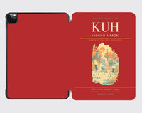 Thumbnail for Kushiro Airport (KUH) design on red ipad tablet case