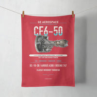 Thumbnail for CF6-50 design on red towel