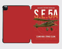 Thumbnail for Royal Aircraft Factory S.E.5a design on red ipad tablet case