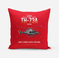 Thumbnail for Leonardo TH-73A Thrasher design on red pillow