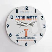 Thumbnail for Airbus A330 MRTT design on light gray no frame wall clock
