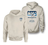 Thumbnail for Cessna 177B Cardinal design on khaki double-side hoodie, double-side print