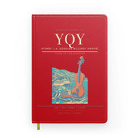 Thumbnail for Sydney–J.A. Douglas McCurdy Airport (YQY) design on red notebook