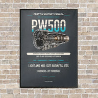 Thumbnail for PW500 vertical canvas print - framed - gray background