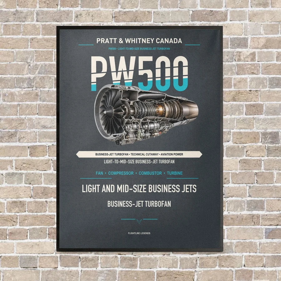 PW500 vertical canvas print - framed - gray background