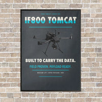 Thumbnail for Inspired Flight IF800 Tomcat vertical canvas print - framed - gray background