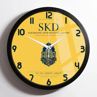 Thumbnail for Samarkand International Airport (SKD) design on yellow framed wall clock