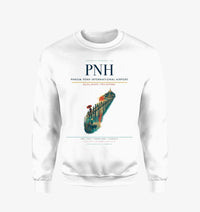 Thumbnail for Phnom Penh International Airport (PNH) design on white sweatshirt