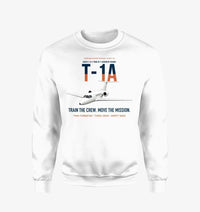 Thumbnail for T-1A Jayhawk Advanced Jet Trainer design on white sweatshirt