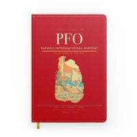 Thumbnail for Paphos International Airport (PFO) design on red notebook
