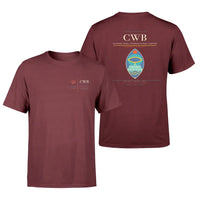 Thumbnail for Afonso Pena International Airport (CWB) design printed on dark red double-side t-shirt