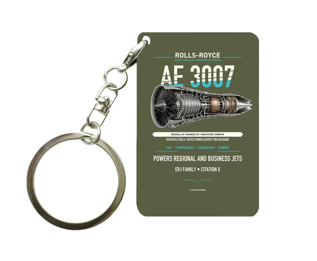 AE 3007 Key Chain design on green army key chain