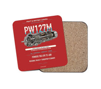 Thumbnail for PW127M design on red 1 piece coaster
