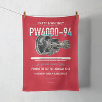 Thumbnail for PW4000-94 design on red towel