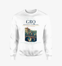 Thumbnail for Groningen Airport Eelde (GRQ) design on white sweatshirt