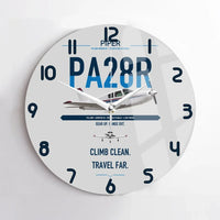 Thumbnail for Piper PA-28R Arrow III design on light gray no frame wall clock