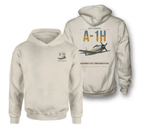 Thumbnail for A-1H Skyraider design on khaki double-side hoodie