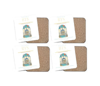 Thumbnail for M. R. Stefanik Airport BTS Coaster 4-Pieces-Set - White