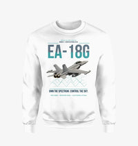Thumbnail for EA-18G Growler design on white sweatshirt