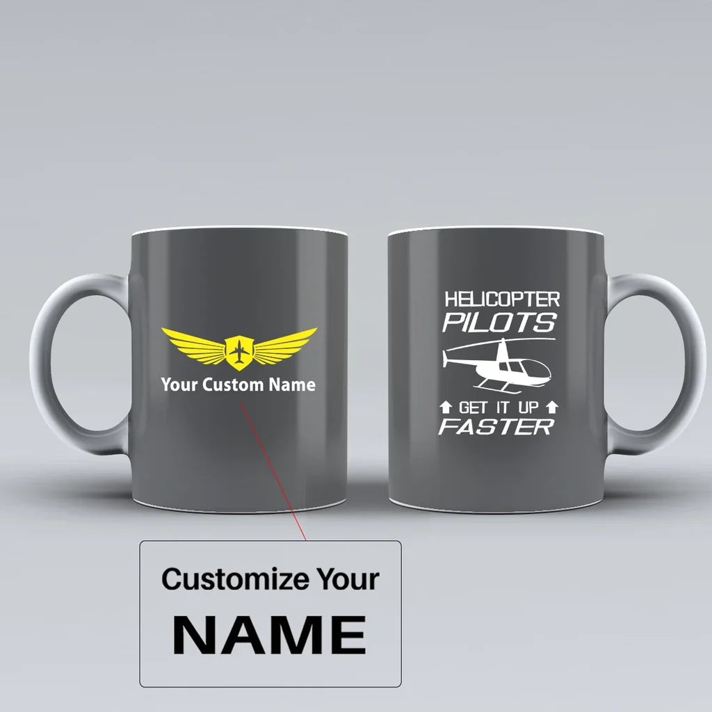 Customisable Helicopter Mug - view 7