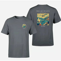 Thumbnail for VINTAGE G4039 - The Lake Regatta - Double-Side T-Shirt design on gray double side t shirt