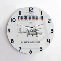 Thumbnail for HAL ALH Dhruv Mk III design on light gray no frame wall clock