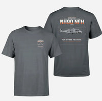Thumbnail for NHIndustries NH90 NFH Caïman design on gray t-shirt, double-side print