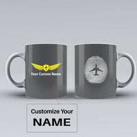 Thumbnail for Customisable Aviation Finger Print Mug - view 7