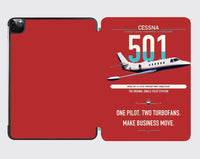 Thumbnail for Cessna 501 Citation I SP design on red ipad tablet case
