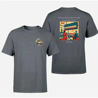 Thumbnail for VINTAGE G4302 - The Flight Board Flutter - Double-Side T-Shirt design on gray double side t shirt