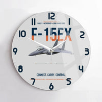 Thumbnail for F-15EX Eagle II Connect Carry Control design on light gray no frame wall clock