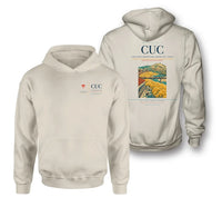 Thumbnail for Camilo Daza International Airport (CUC) design on khaki double-side hoodie