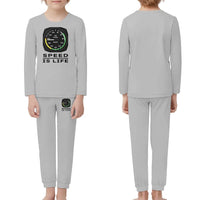 Thumbnail for Speed Is Life children pajamas - Light Gray