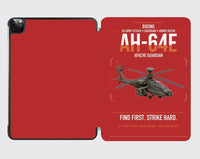 Thumbnail for Boeing AH-64E Apache Guardian design on red ipad tablet case