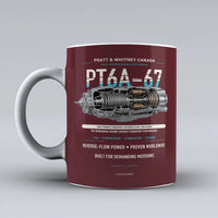 Thumbnail for Mug design on dark red pt6a 67