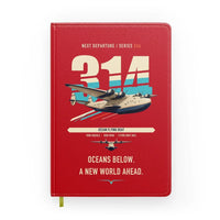 Thumbnail for Boeing 314 Clipper design on red notebook