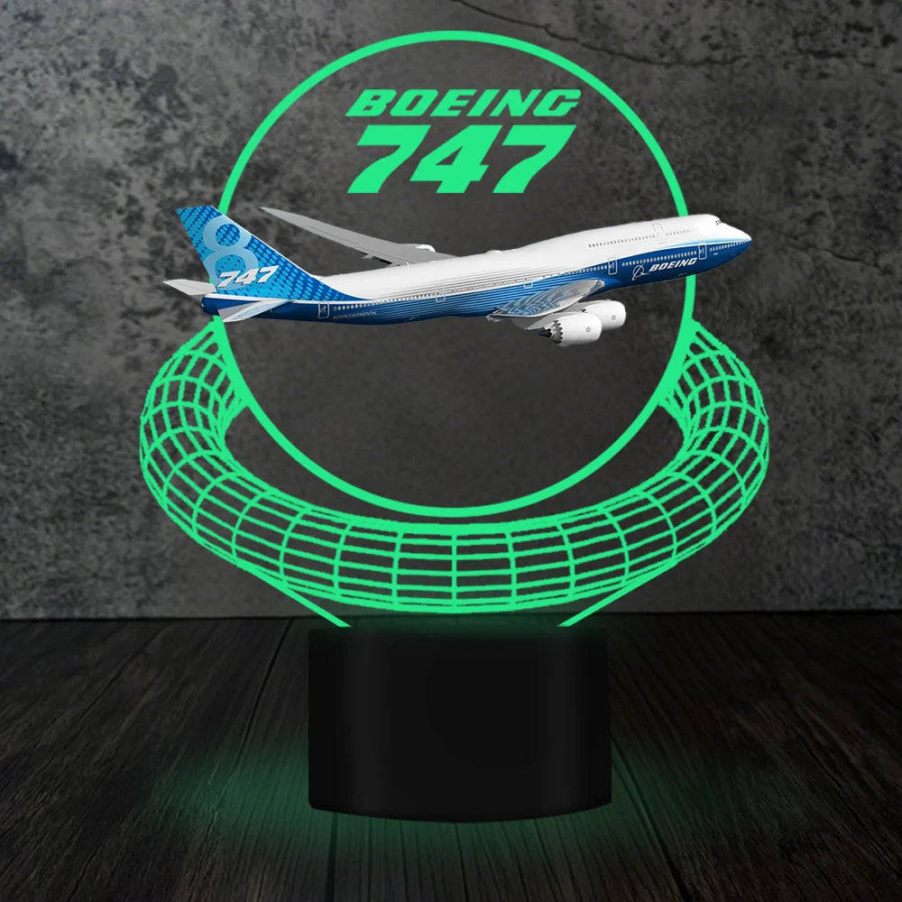 Customisable Boeing 747 3D Lamp - view 7