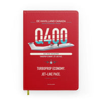Thumbnail for De Havilland Dash 8-400 design on red notebook