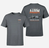 Thumbnail for Airbus A400M Atlas design on gray t-shirt, double-side print