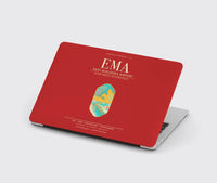 Thumbnail for East Midlands Airport (EMA) design on red MacBook case