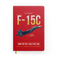 Thumbnail for F-15C Eagle design on red notebook