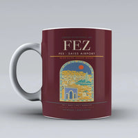 Thumbnail for - Saiss Airport FEZ Mug design on dark red fes
