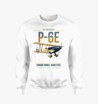 Thumbnail for Curtiss P-6E Hawk design on white sweatshirt