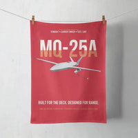 Thumbnail for MQ-25A STINGRAY design on red towel