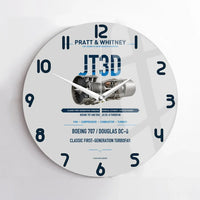 Thumbnail for JT3D design on light gray no frame wall clock