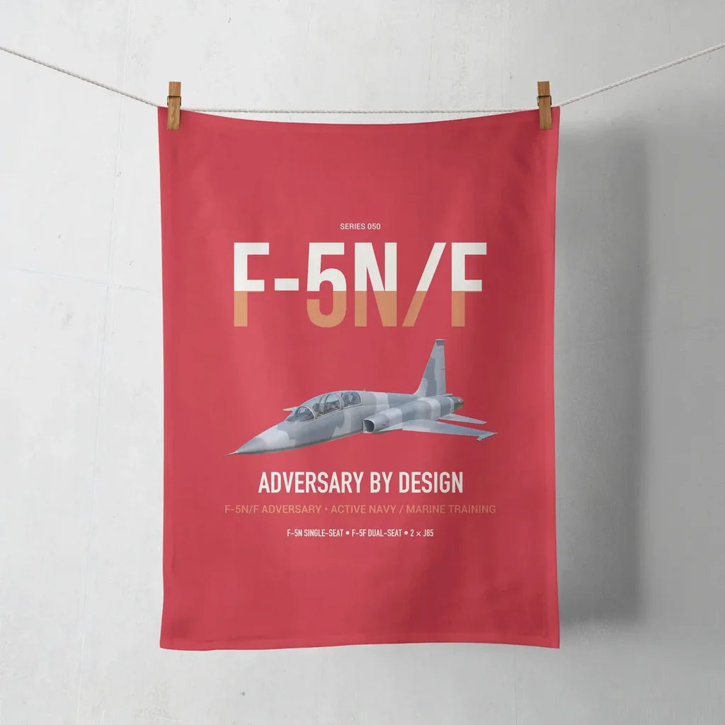 F-5N F Adversary design on red towel
