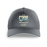 Thumbnail for Cessna 208 Caravan design on gray printed hat